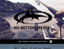 Tablet Screenshot of nobottomfeeders.com.au